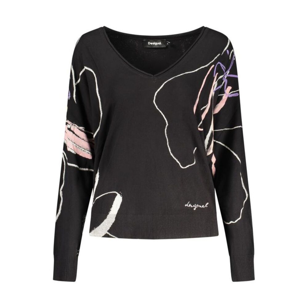 Desigual Black Viscose Women's Women's Sweater